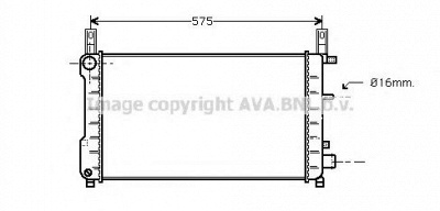 AVA QUALITY COOLING fd2198 -  Радиатор, охлаждение двигателя
